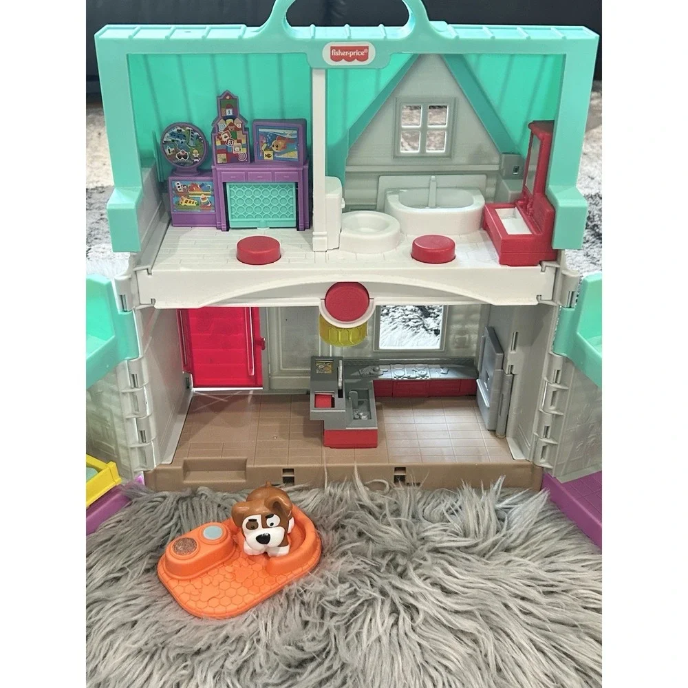 Little People Big Helpers Home Interactive House +  3 Figures Lights &  Sounds